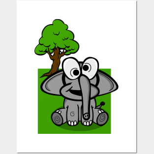 Little Elephant Posters and Art